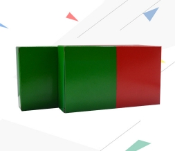 出口品质小产品包装灰底白板插口盒