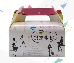 提拉米苏带提手糕点卡盒