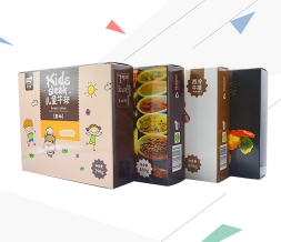 多款多色白卡包装牛排小盒